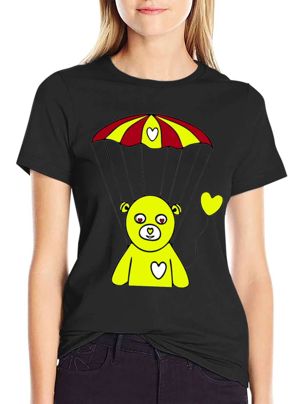 Parachute Teddy Bear Graphic Tee