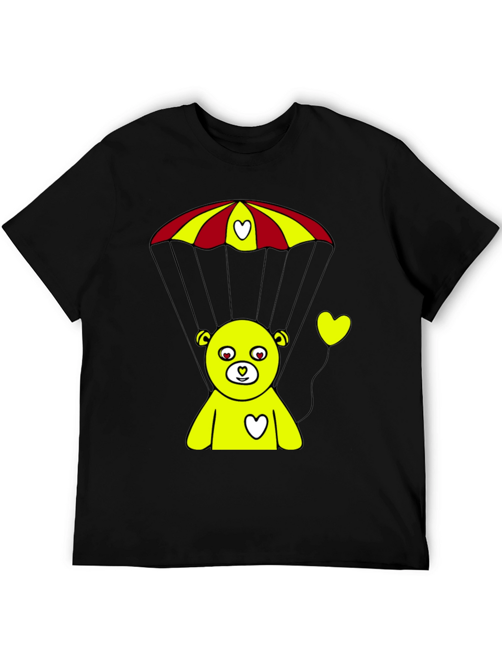 Parachute Teddy Bear Graphic Tee