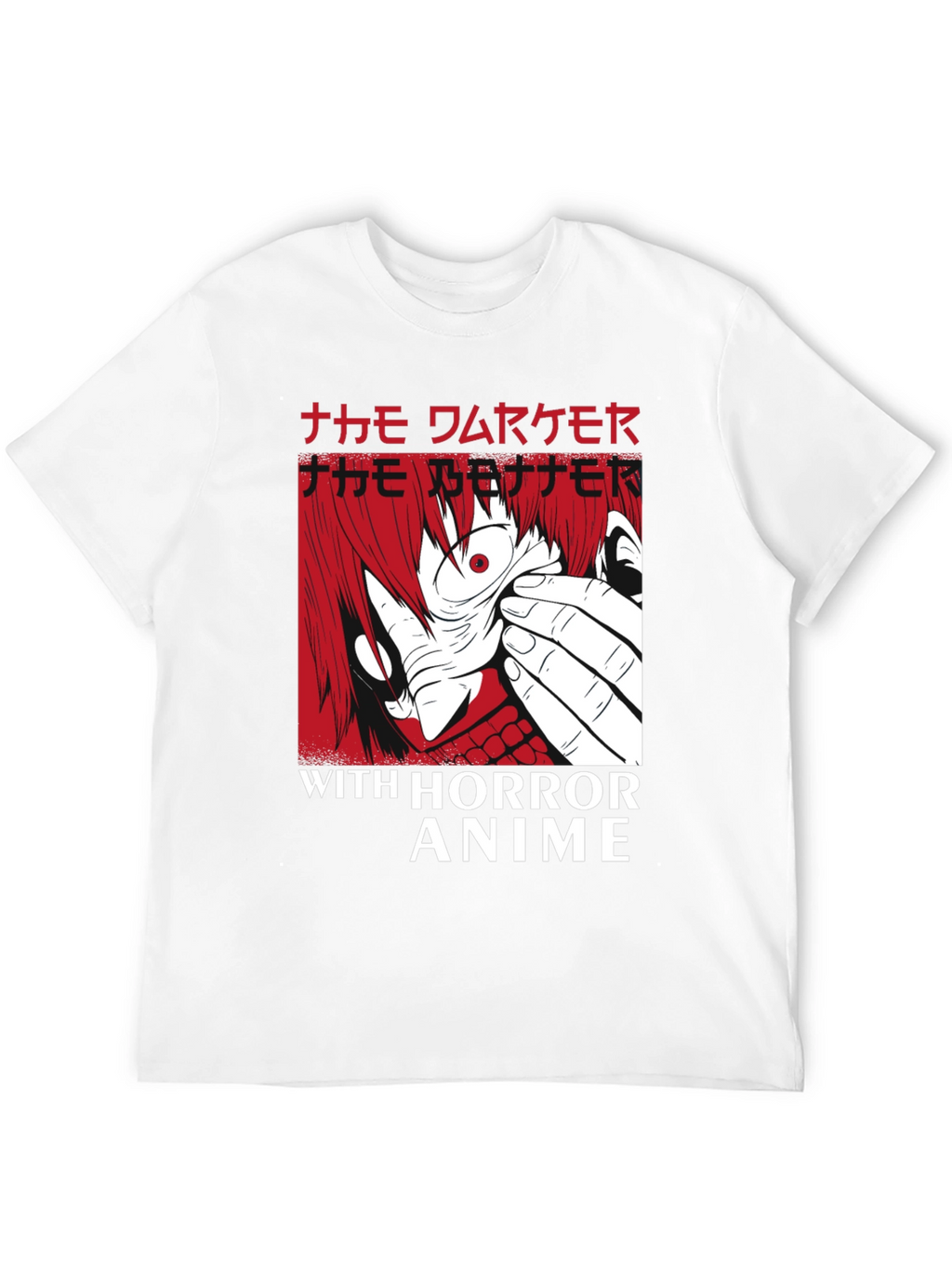 Horror Anime Graphic T-Shirt