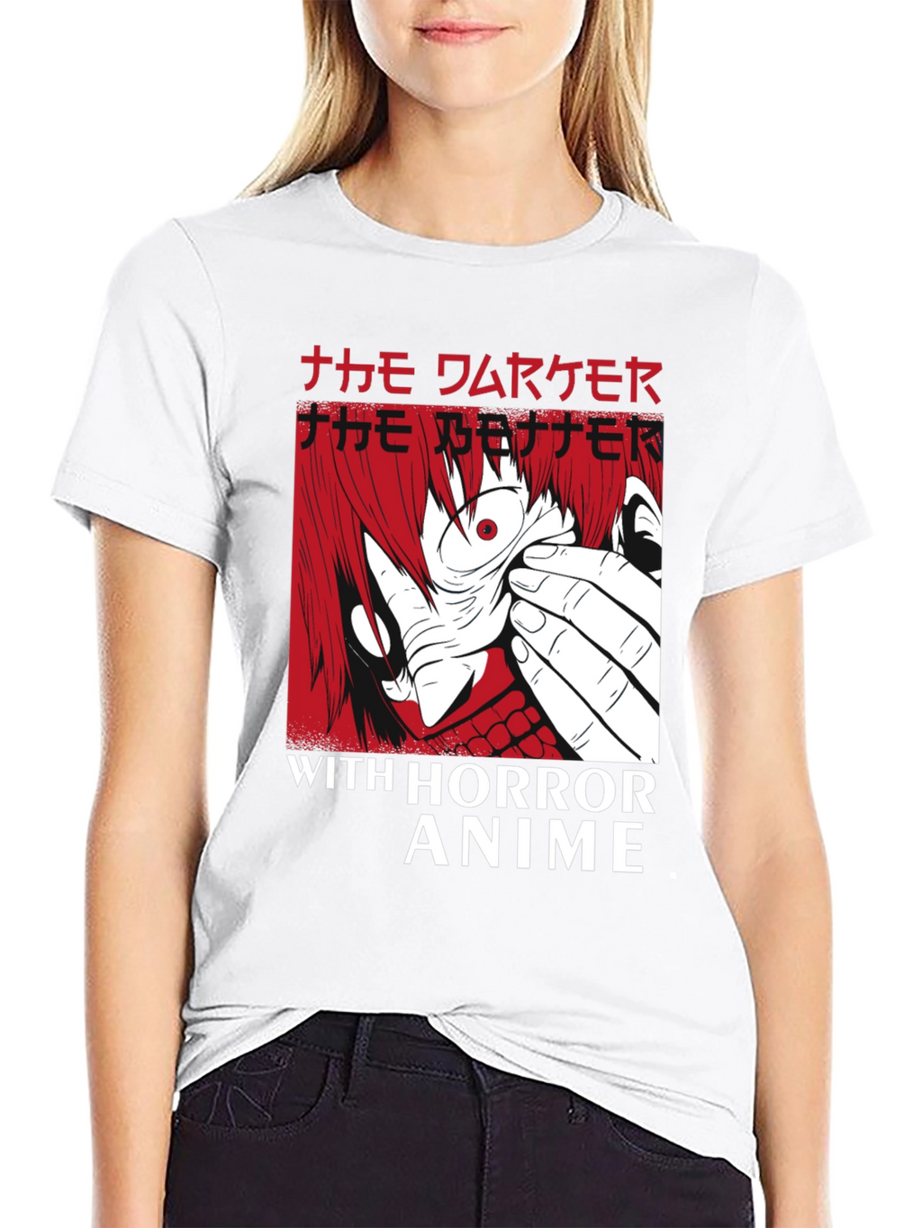 Horror Anime Graphic T-Shirt