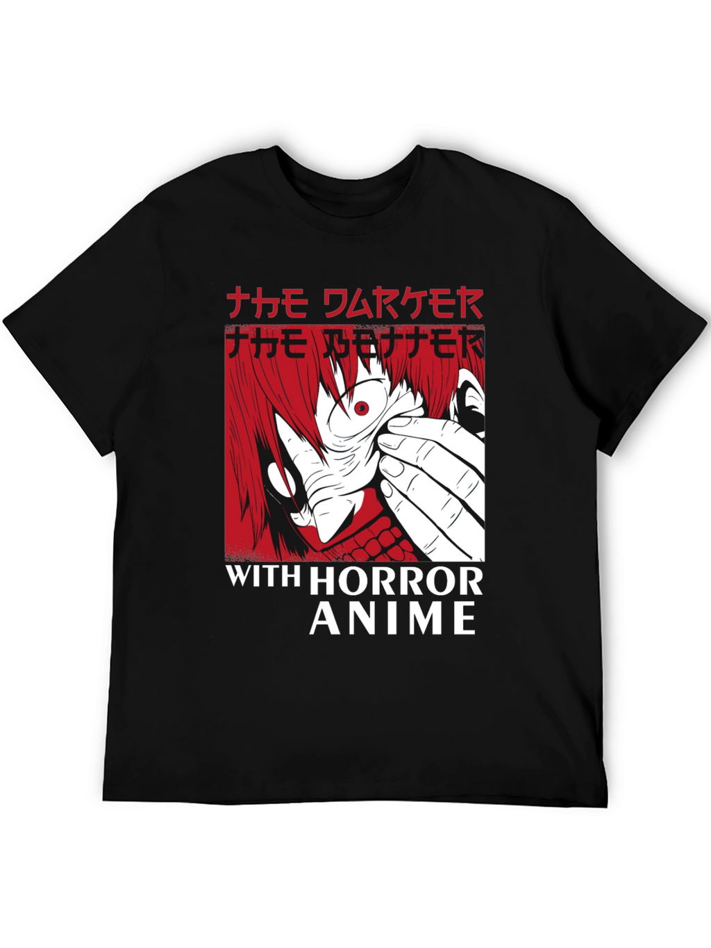 Horror Anime Graphic T-Shirt
