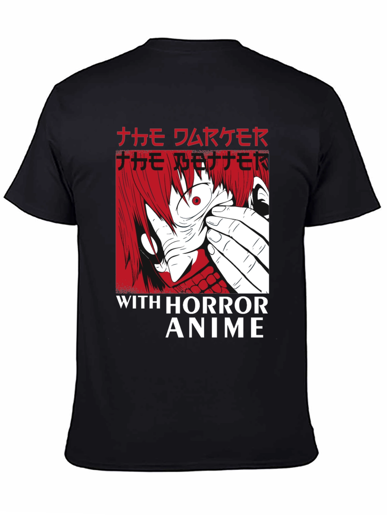 Horror Anime Graphic T-Shirt