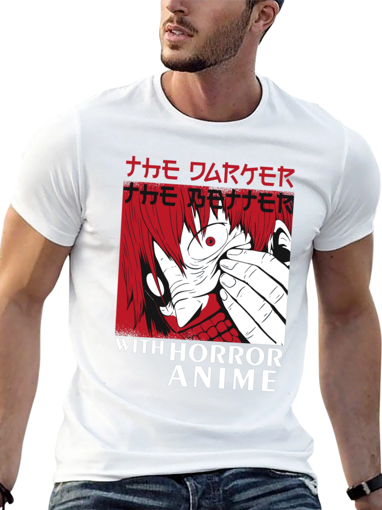 Horror Anime Graphic T-Shirt