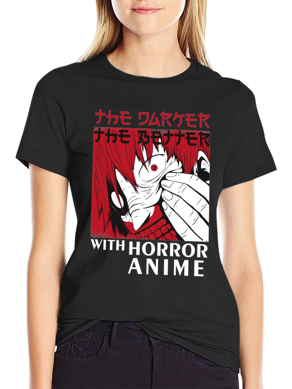 Horror Anime Graphic T-Shirt