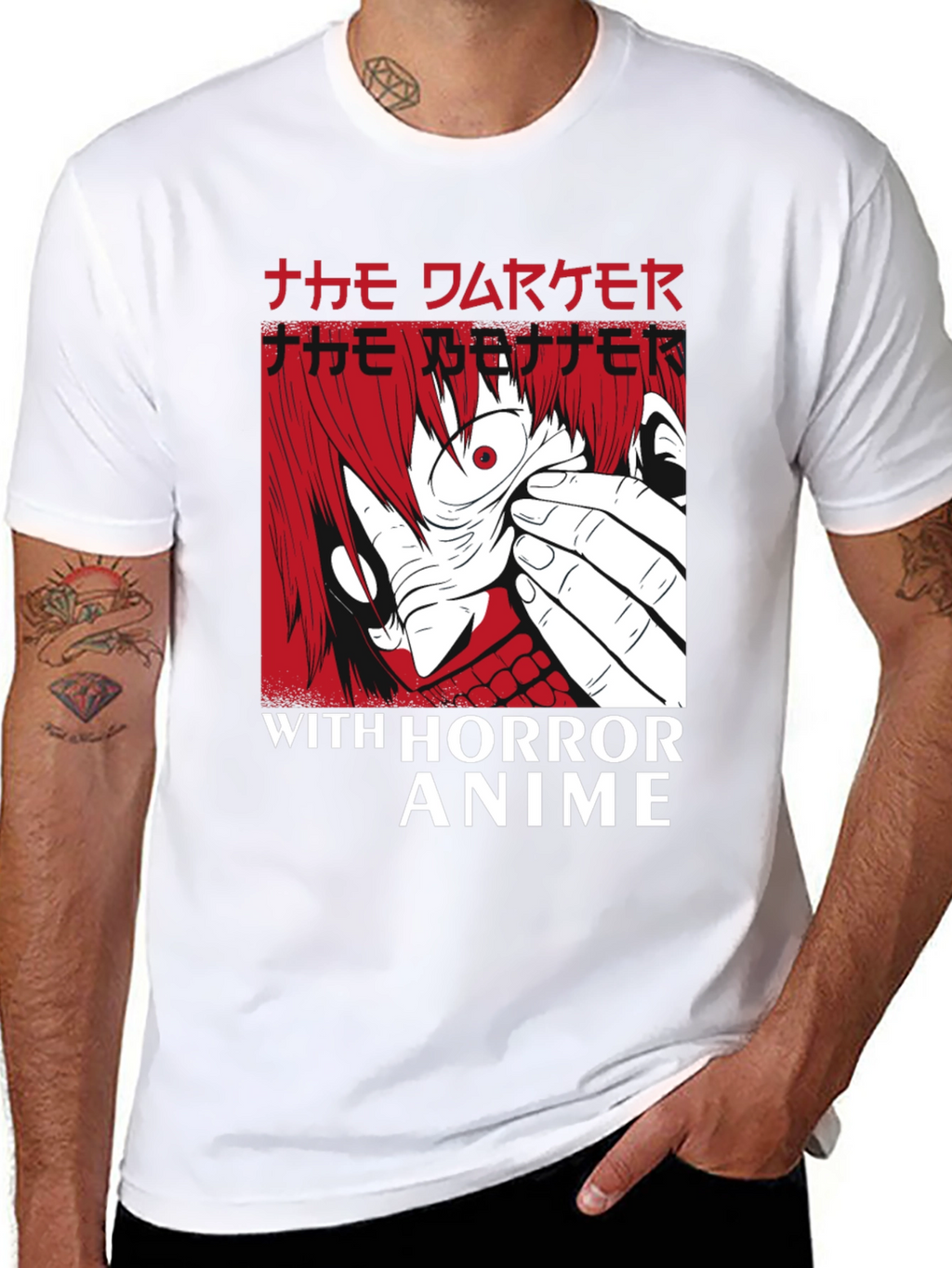 Horror Anime Graphic T-Shirt