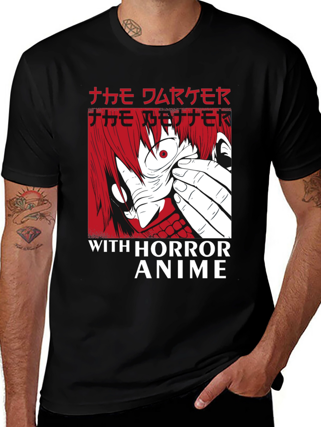 Horror Anime Graphic T-Shirt