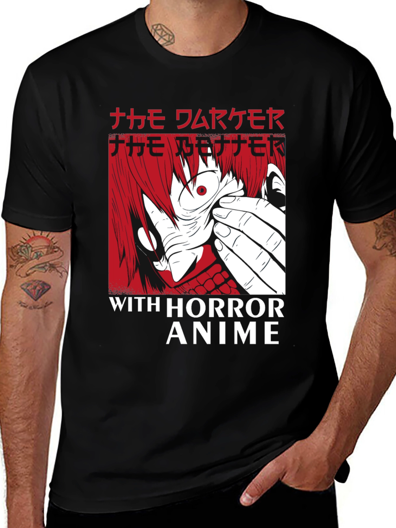Horror Anime Graphic T-Shirt