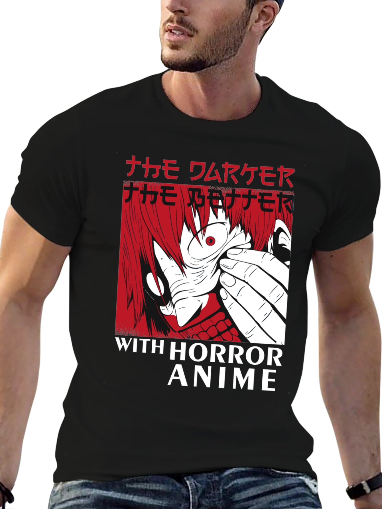 Horror Anime Graphic T-Shirt