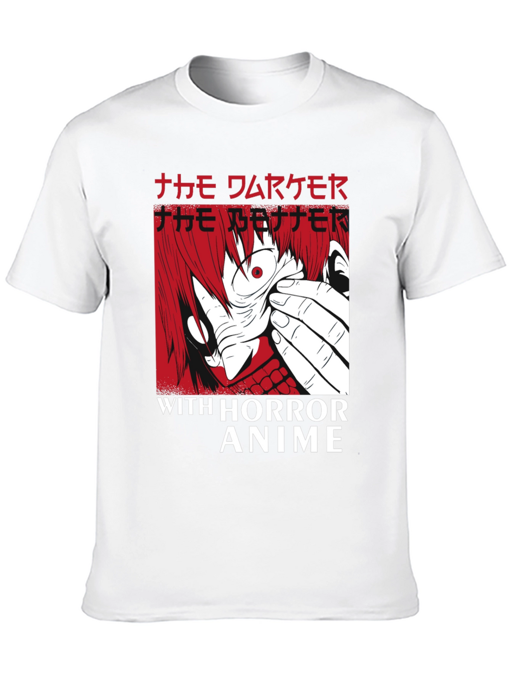 Horror Anime Graphic T-Shirt