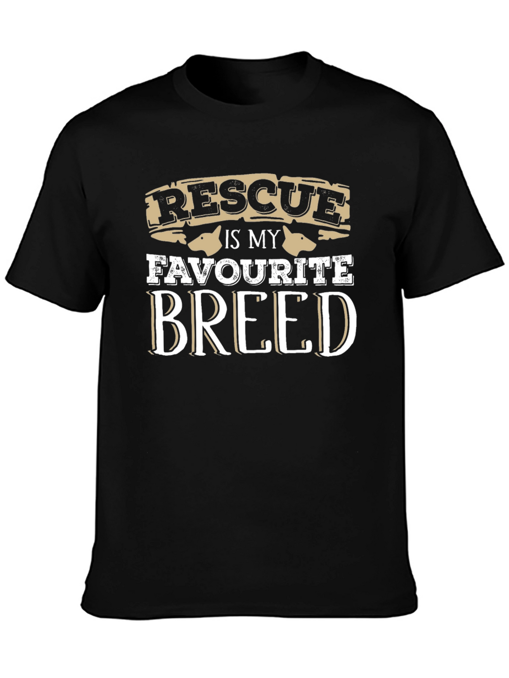 Rescue Dog Breed T-Shirt - Unisex Casual Tee