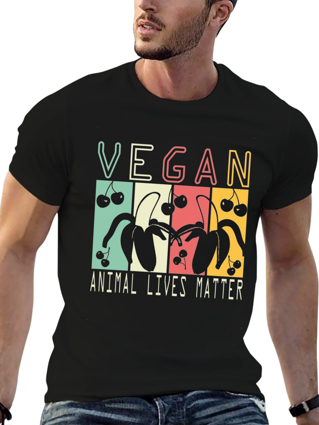 Vegan Animal Lives Matter Graphic T-Shirt