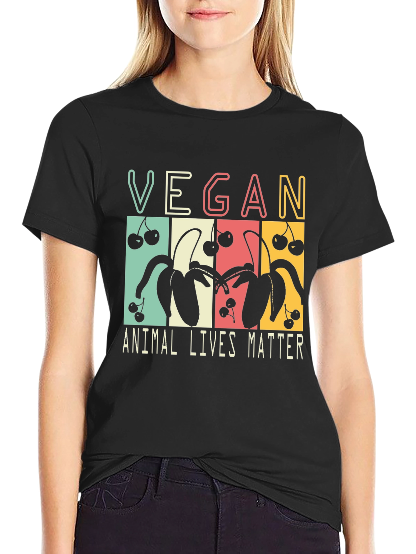 Vegan Animal Lives Matter Graphic T-Shirt