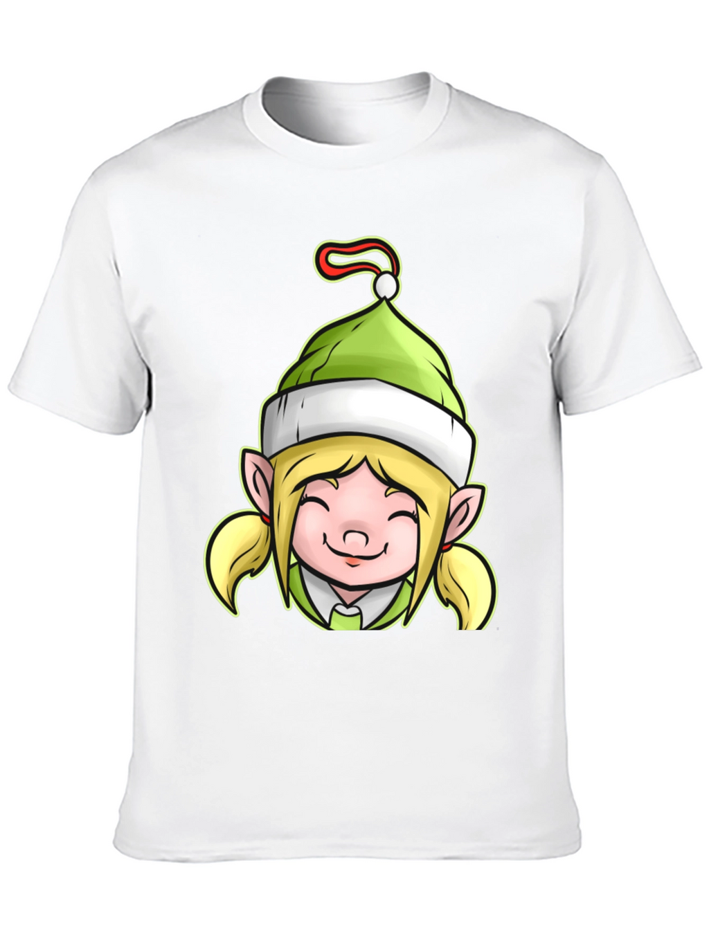 Festive Elf Girl Graphic Tee