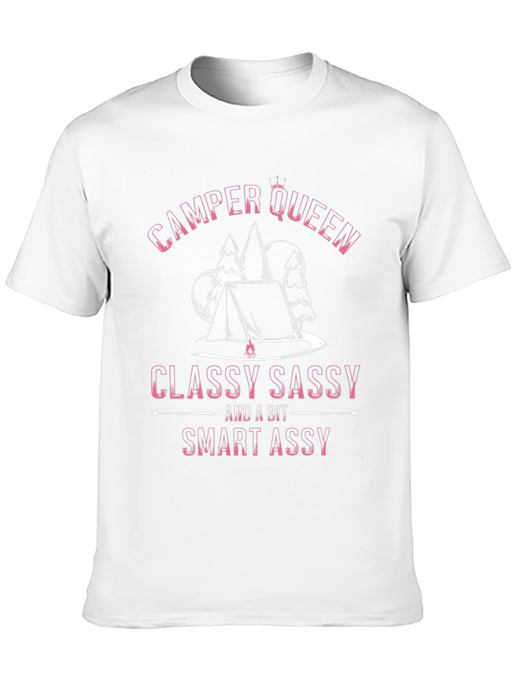 Camper Queen Black T-Shirt - Classy Sassy Smart Assy