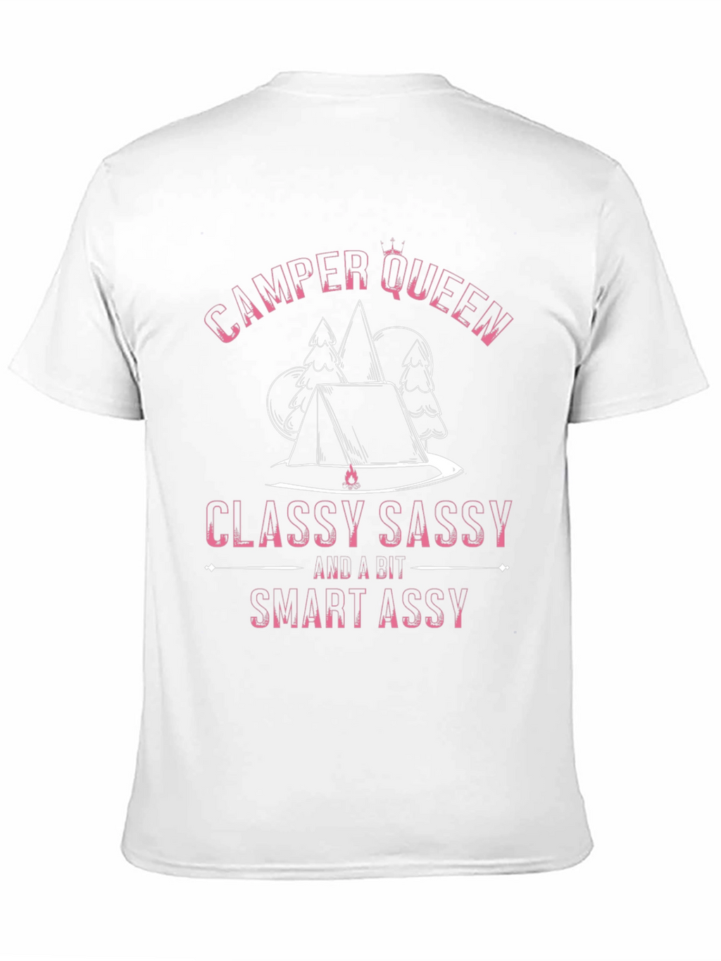Camper Queen Black T-Shirt - Classy Sassy Smart Assy