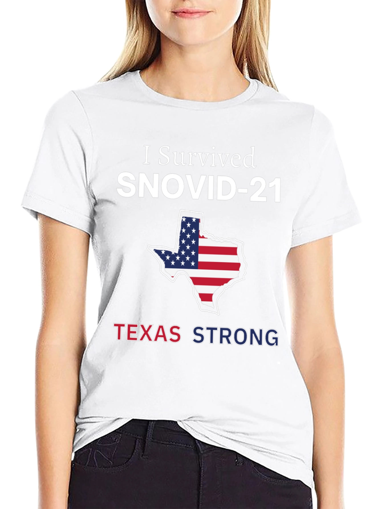 I Survived SNOVID-21 Texas Strong T-Shirt