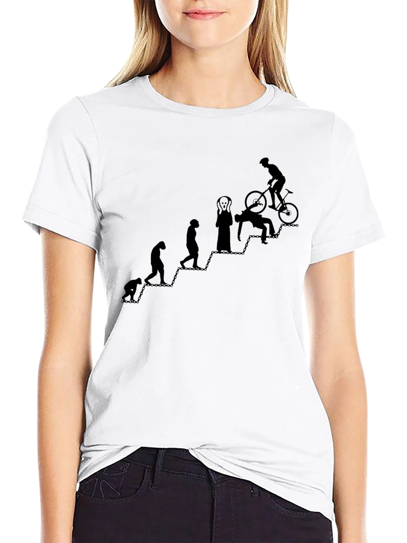 Evolution of a Biker T-Shirt - Funny Graphic Tee
