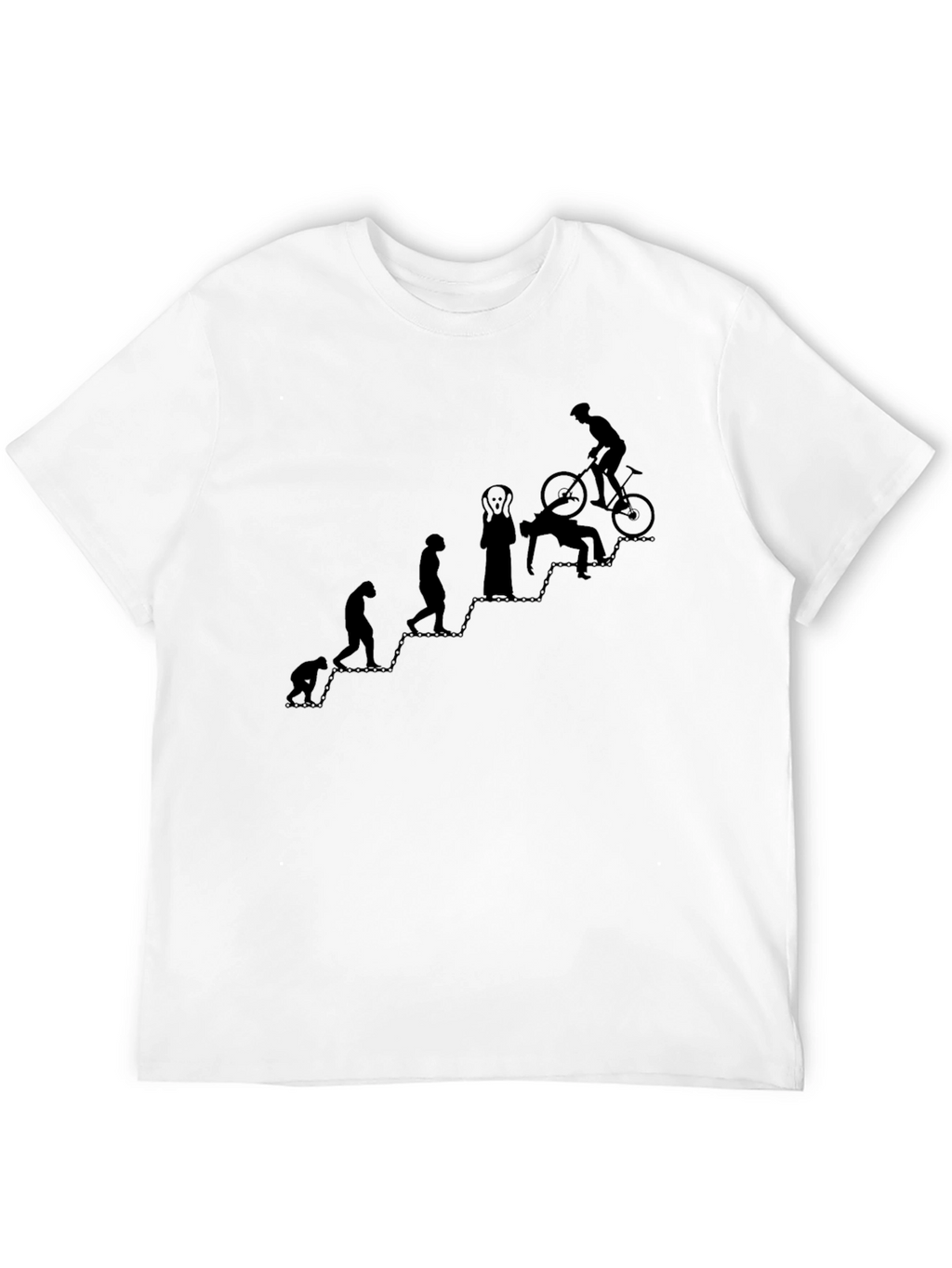 Evolution of a Biker T-Shirt - Funny Graphic Tee