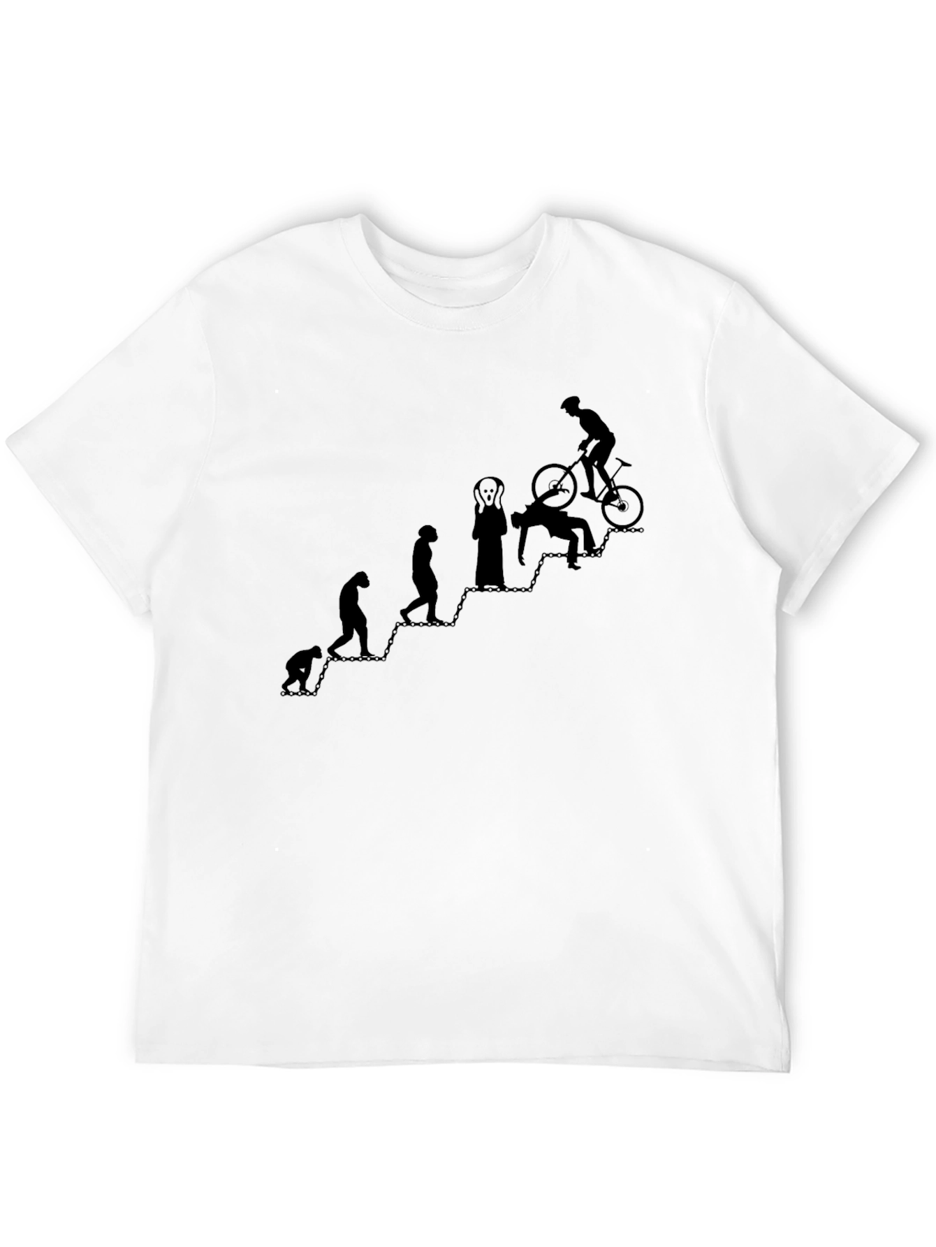 Evolution of a Biker T-Shirt - Funny Graphic Tee