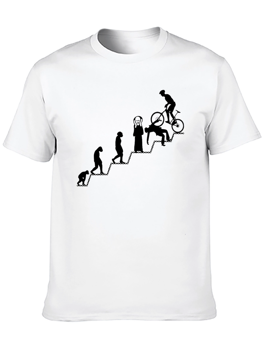 Evolution of a Biker T-Shirt - Funny Graphic Tee