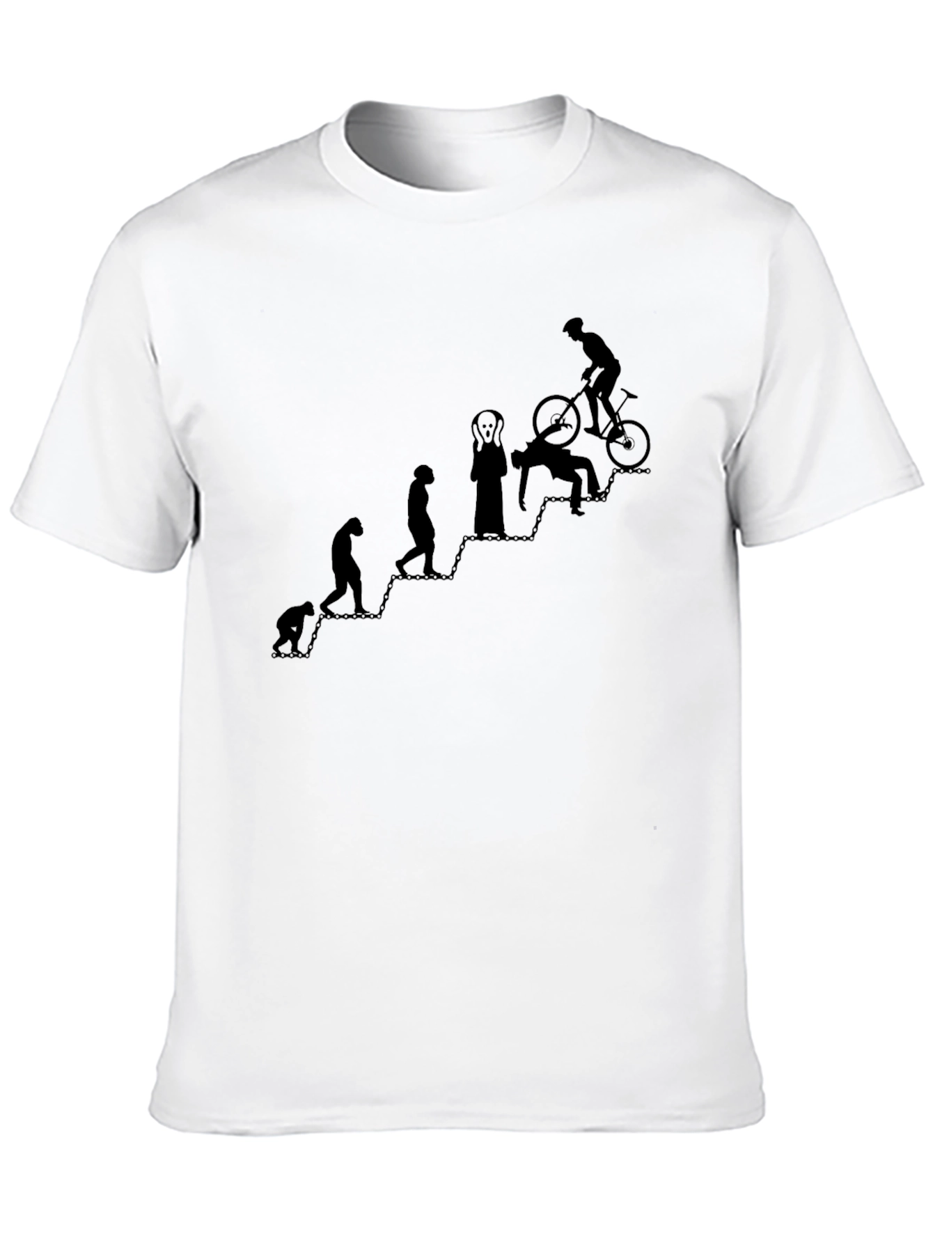 Evolution of a Biker T-Shirt - Funny Graphic Tee