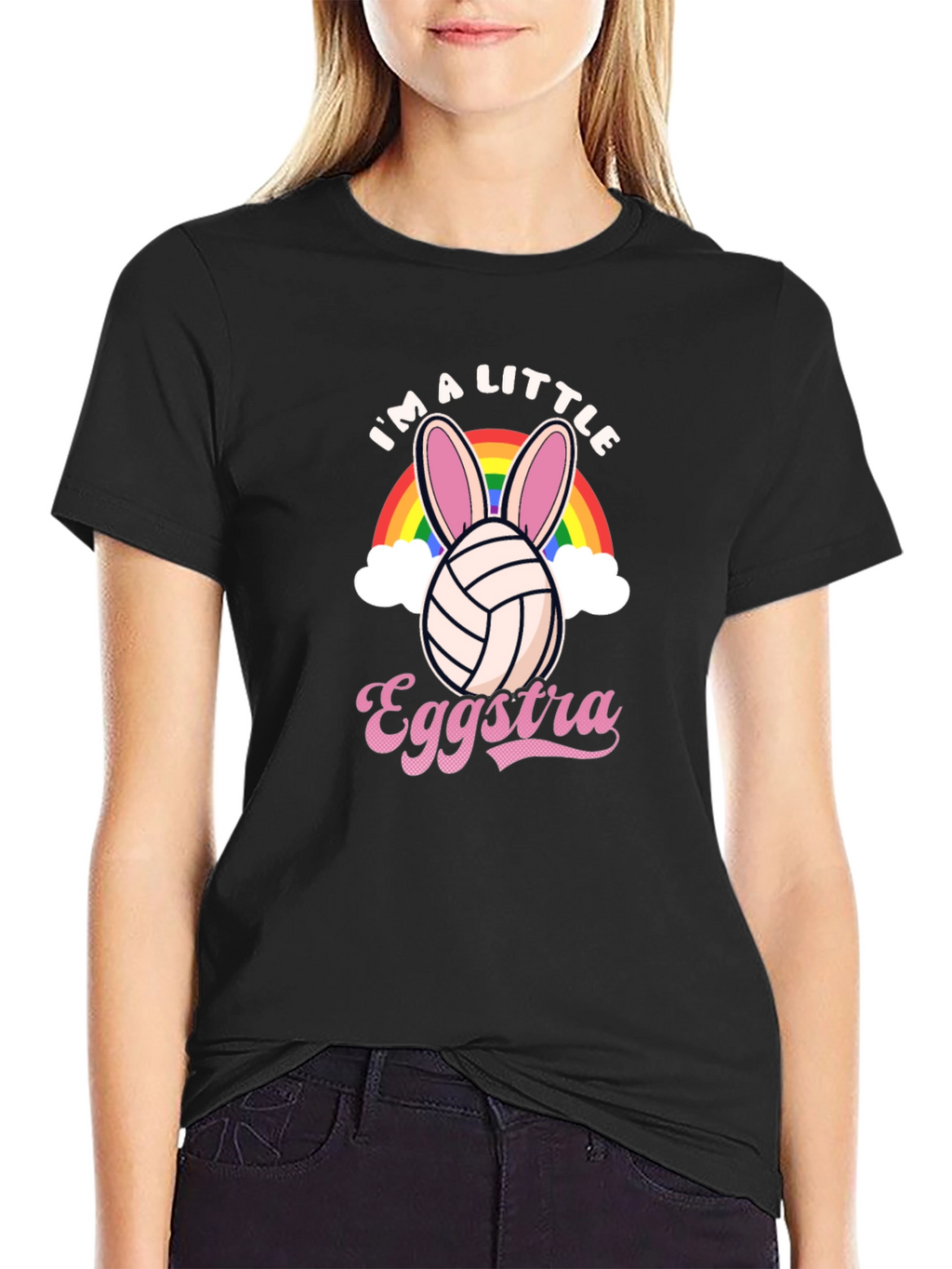 Eggstra Little Volleyball Bunny Easter T-Shirt