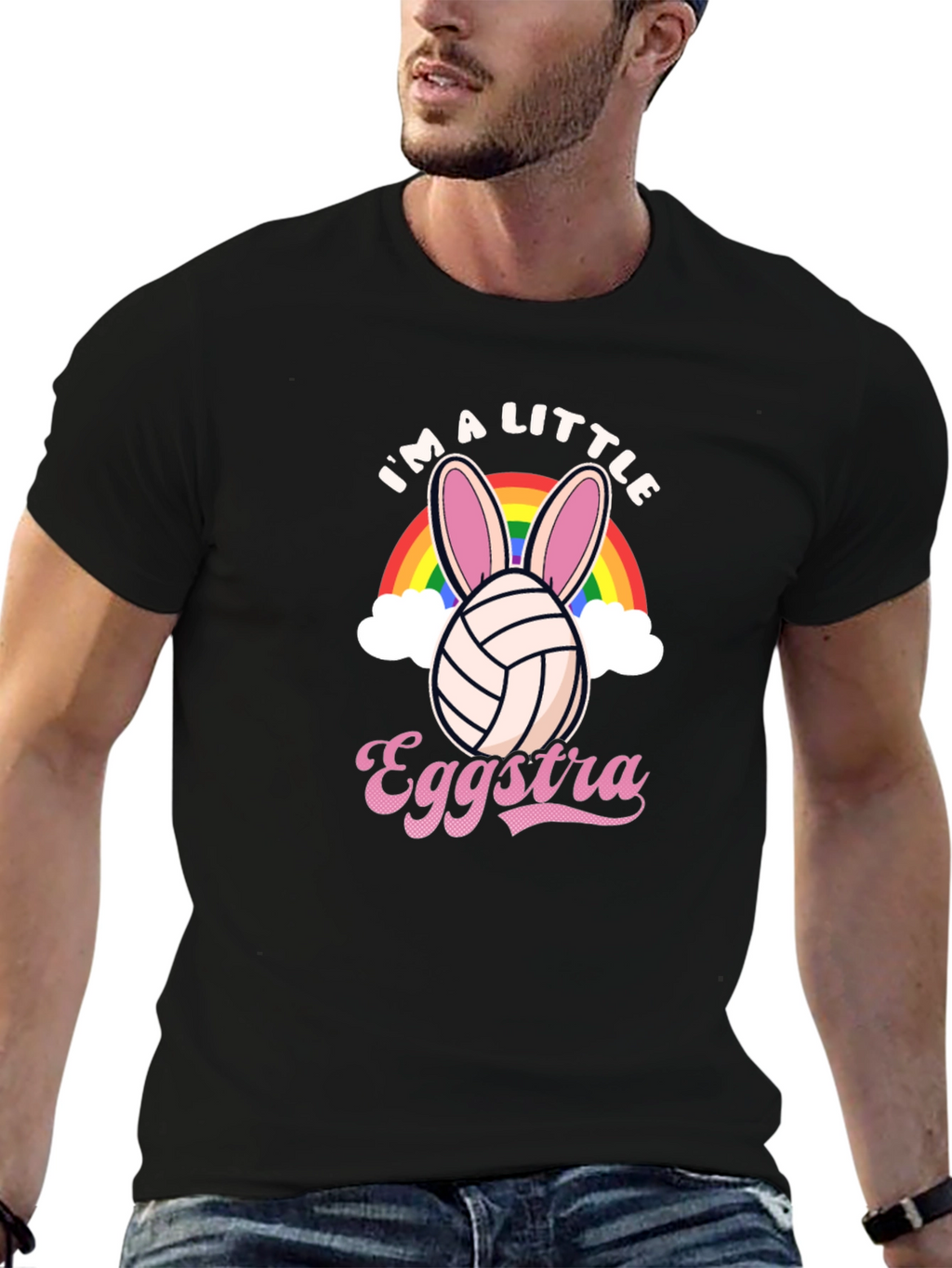 Eggstra Little Volleyball Bunny Easter T-Shirt