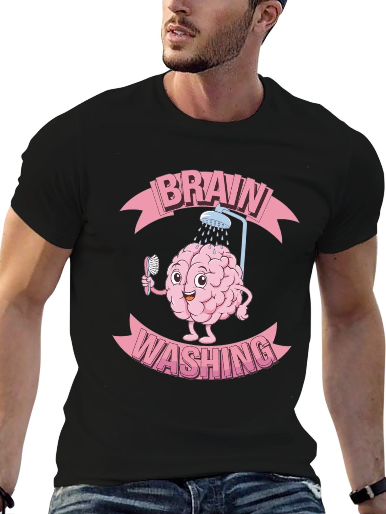Brain Washing Funny T-Shirt - Unique Graphic Tee