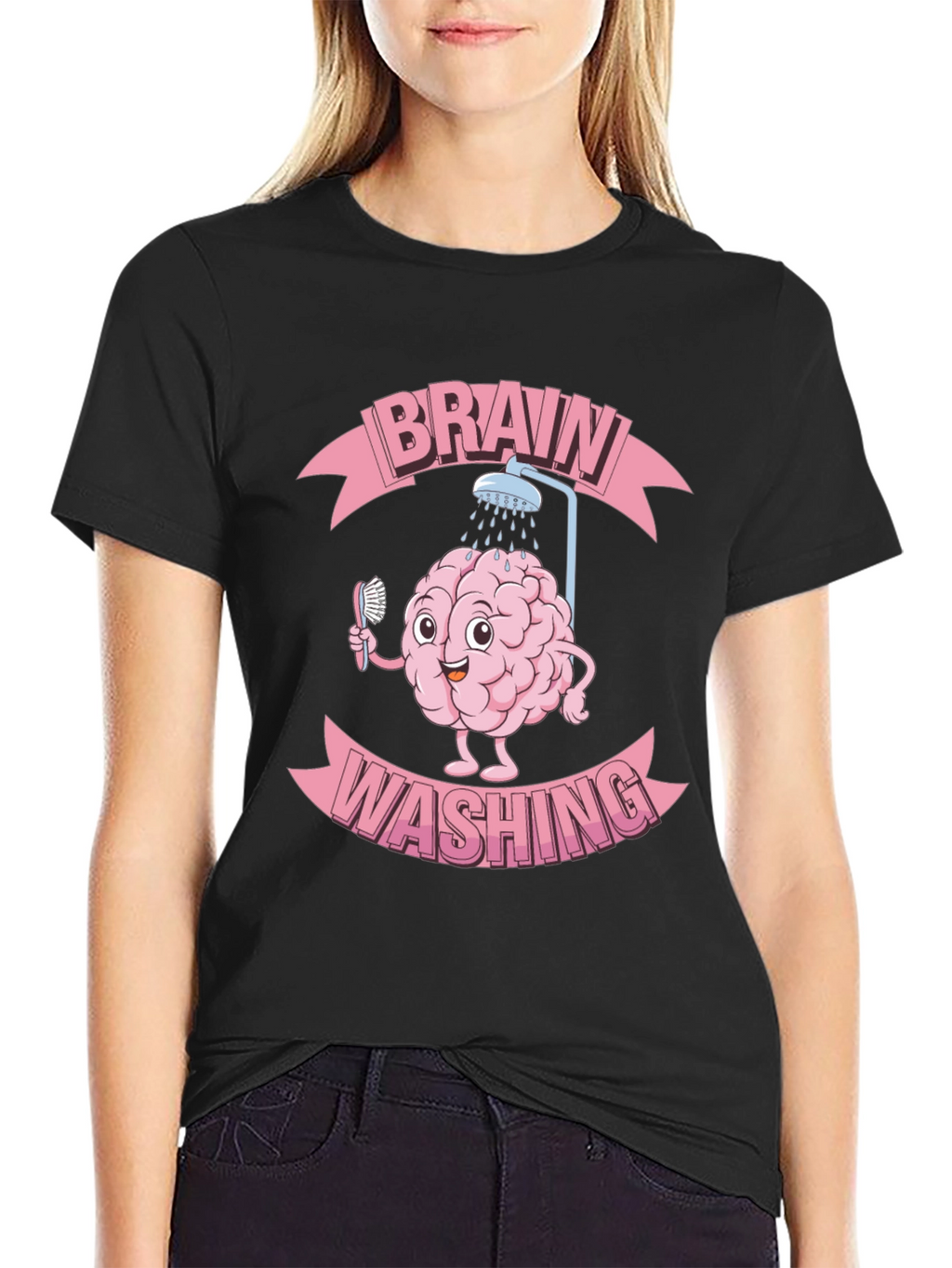Brain Washing Funny T-Shirt - Unique Graphic Tee