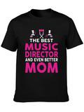 Best Music Director Mom T-Shirt - Black