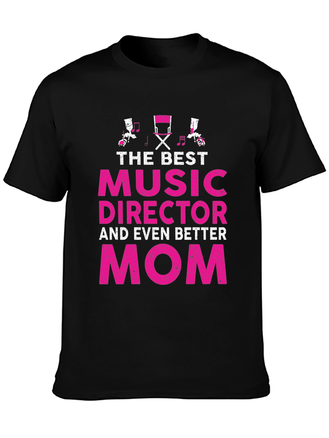 Best Music Director Mom T-Shirt - Black