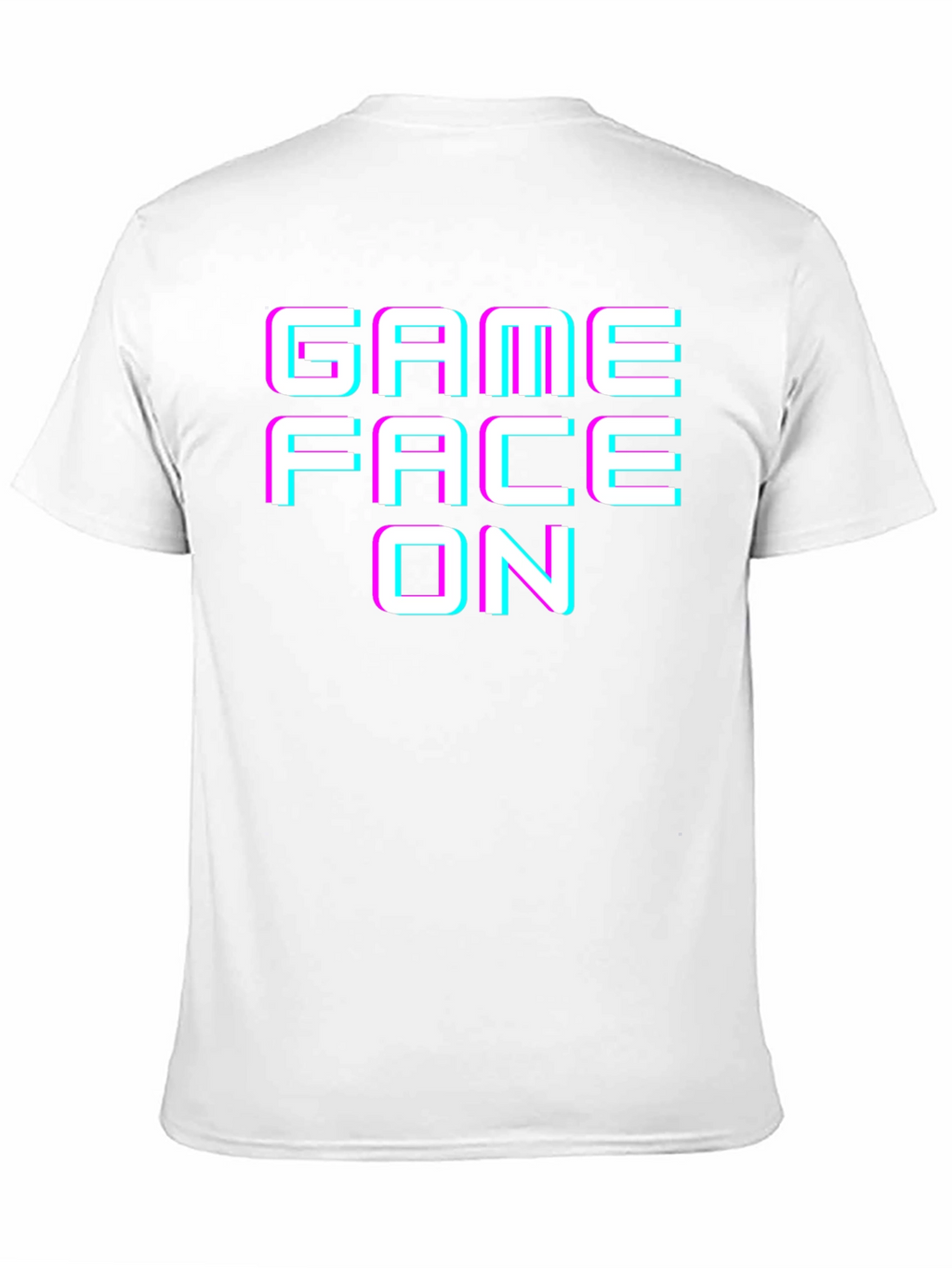 Game Face On Graphic Tee - Black Cotton T-Shirt