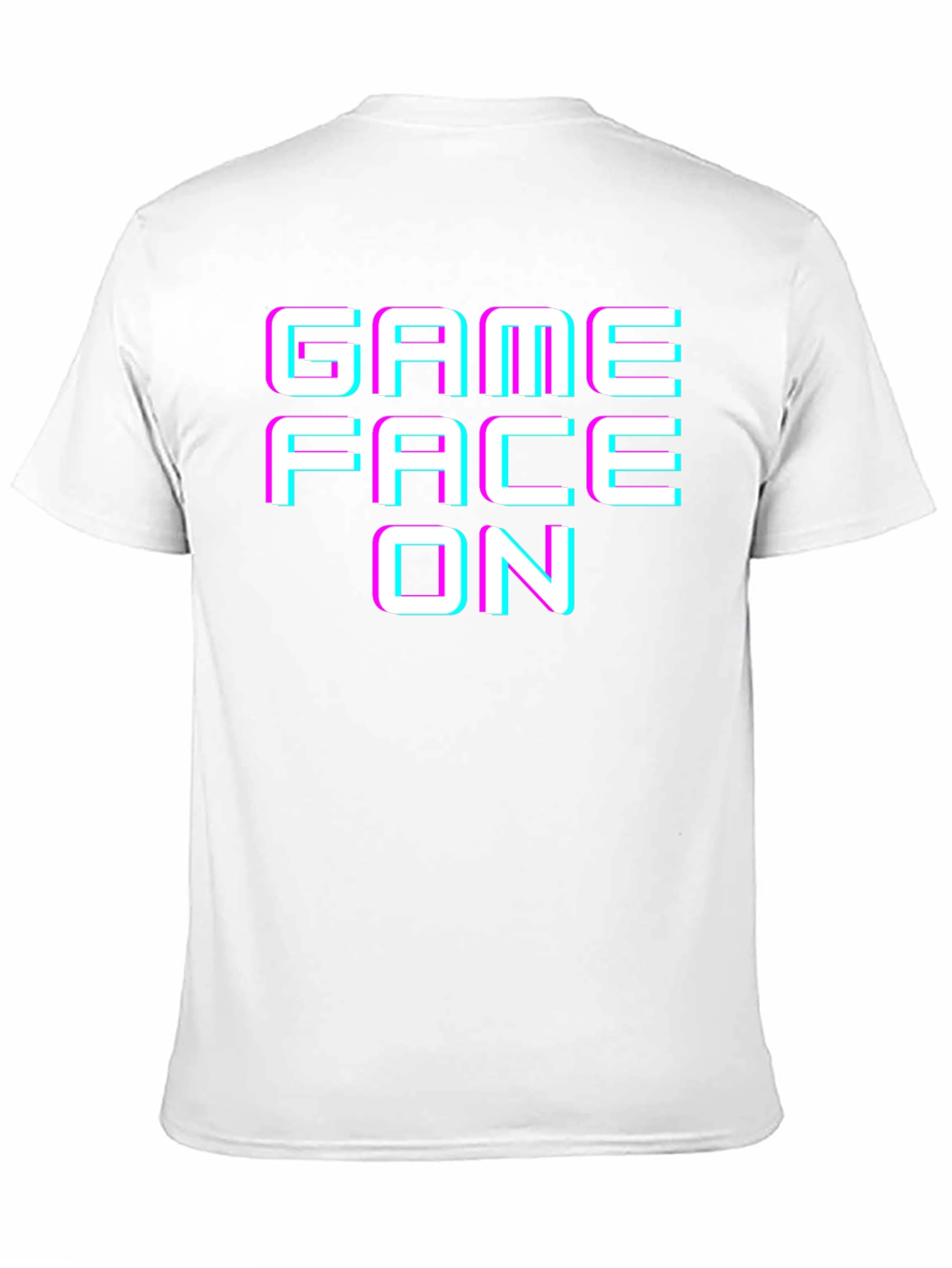 Game Face On Graphic Tee - Black Cotton T-Shirt