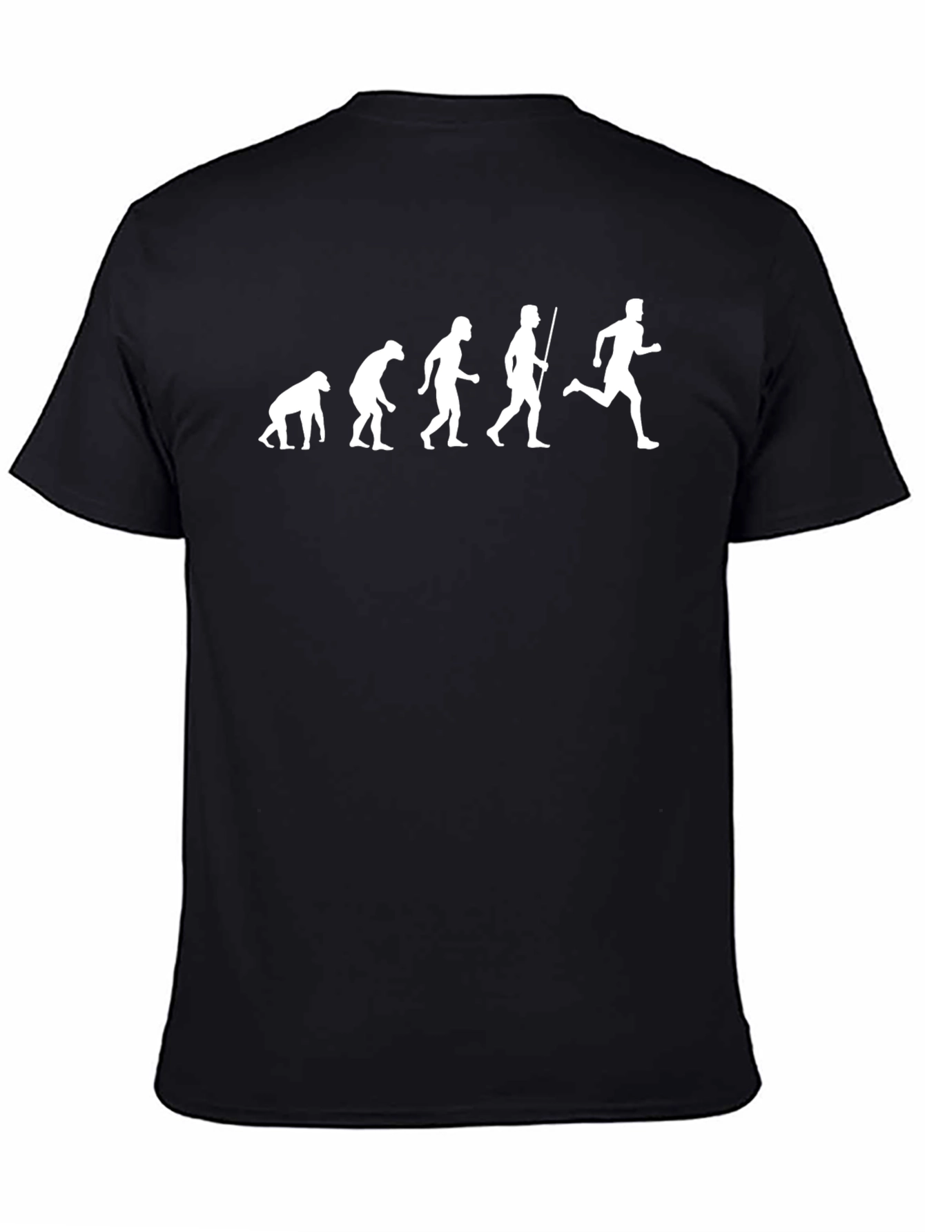 Evolution of Running Black T-Shirt