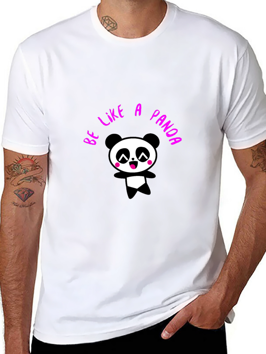 Be Like a Panda T-Shirt - Cute Graphic Tee