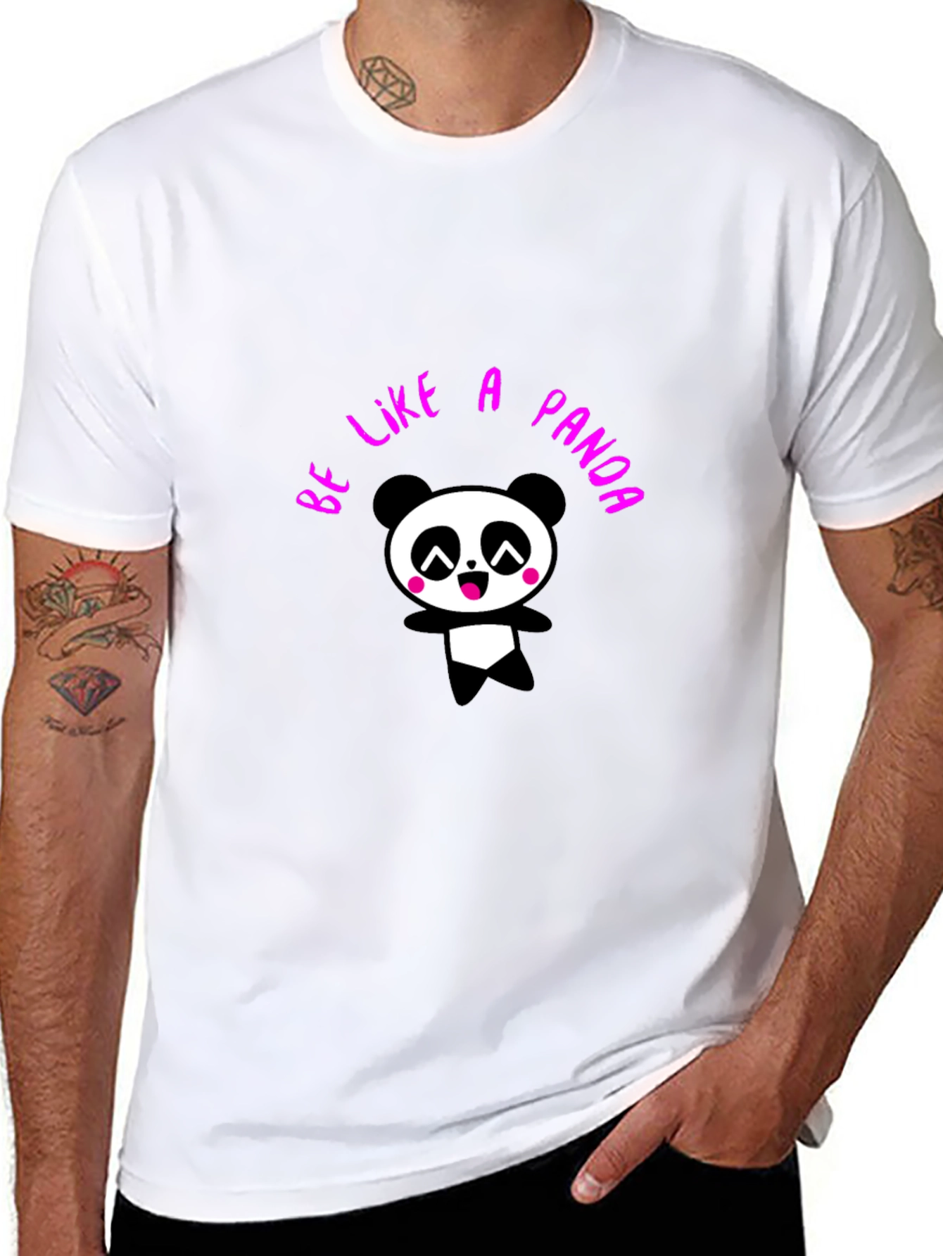 Be Like a Panda T-Shirt - Cute Graphic Tee
