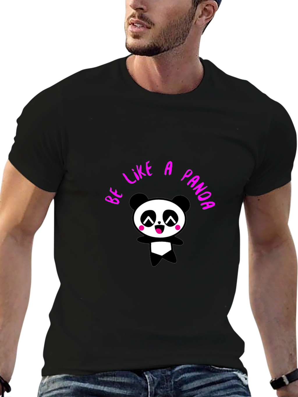 Be Like a Panda T-Shirt - Cute Graphic Tee