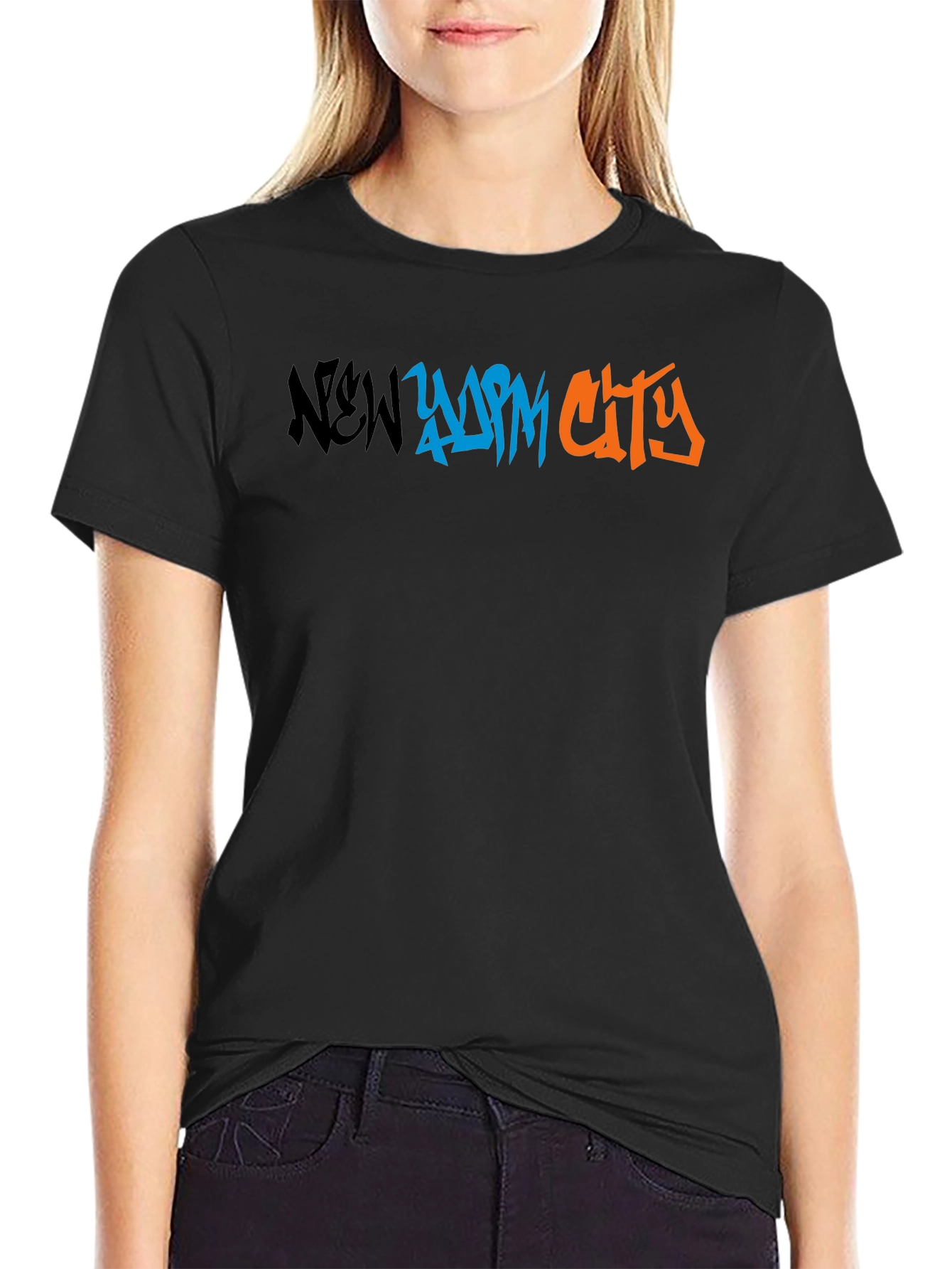 New York City Graffiti Graphic Tee - Black