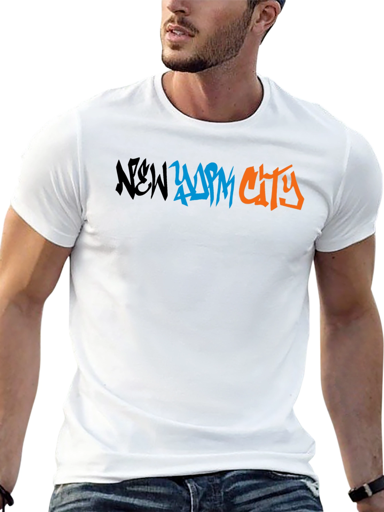 New York City Graffiti Graphic Tee - Black