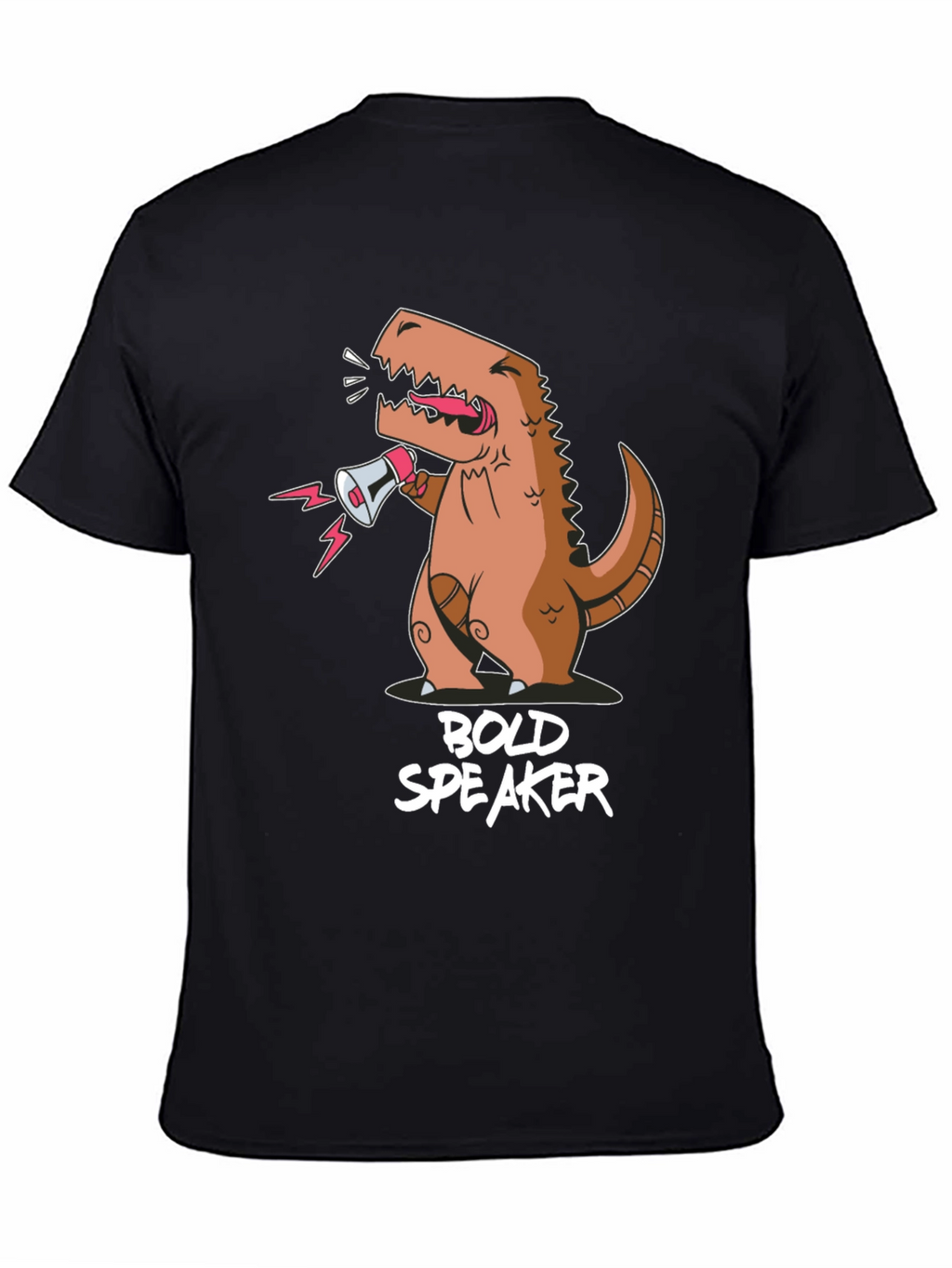 Bold Speaker Dinosaur Graphic T-Shirt