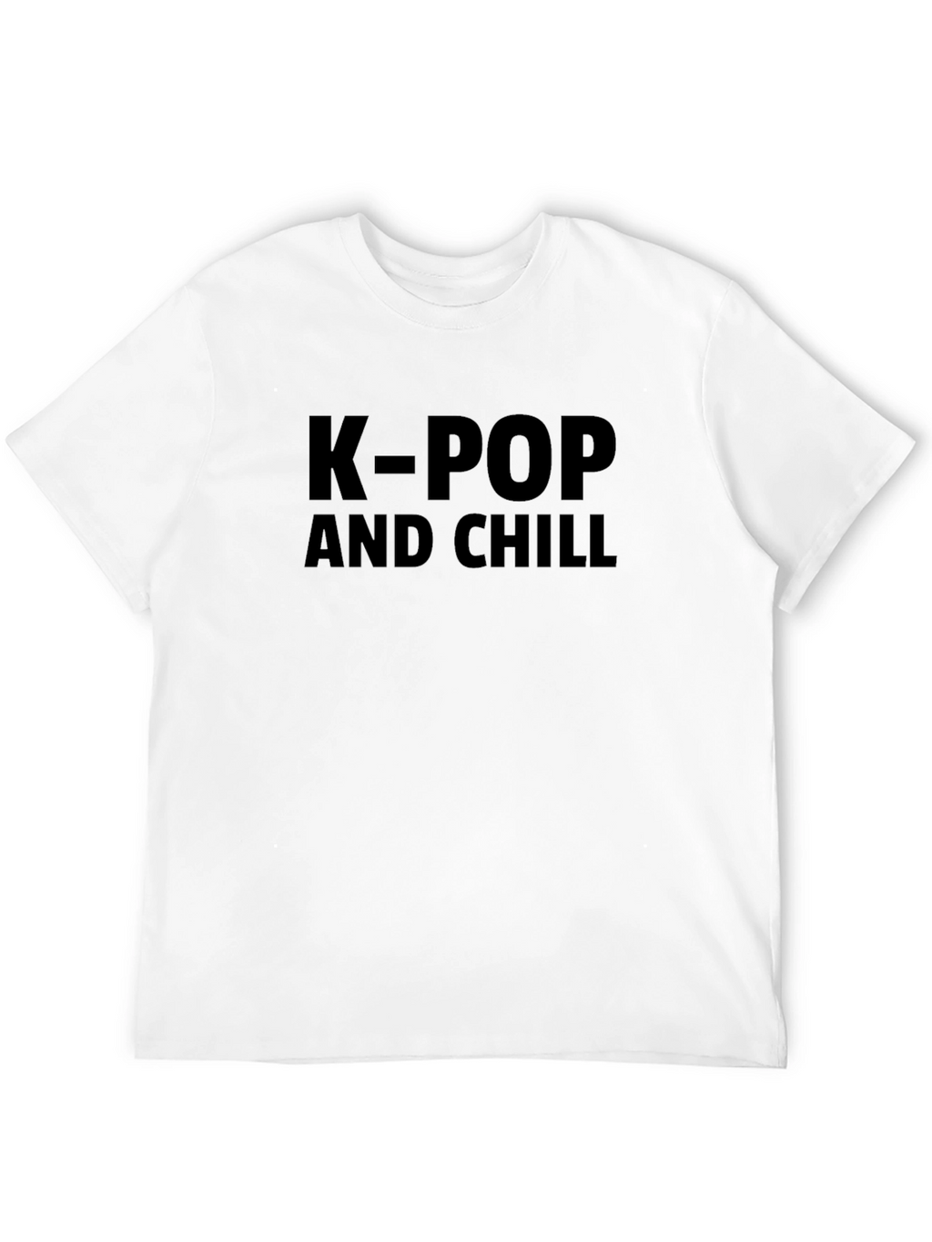 K-Pop and Chill Black T-Shirt - Casual Style