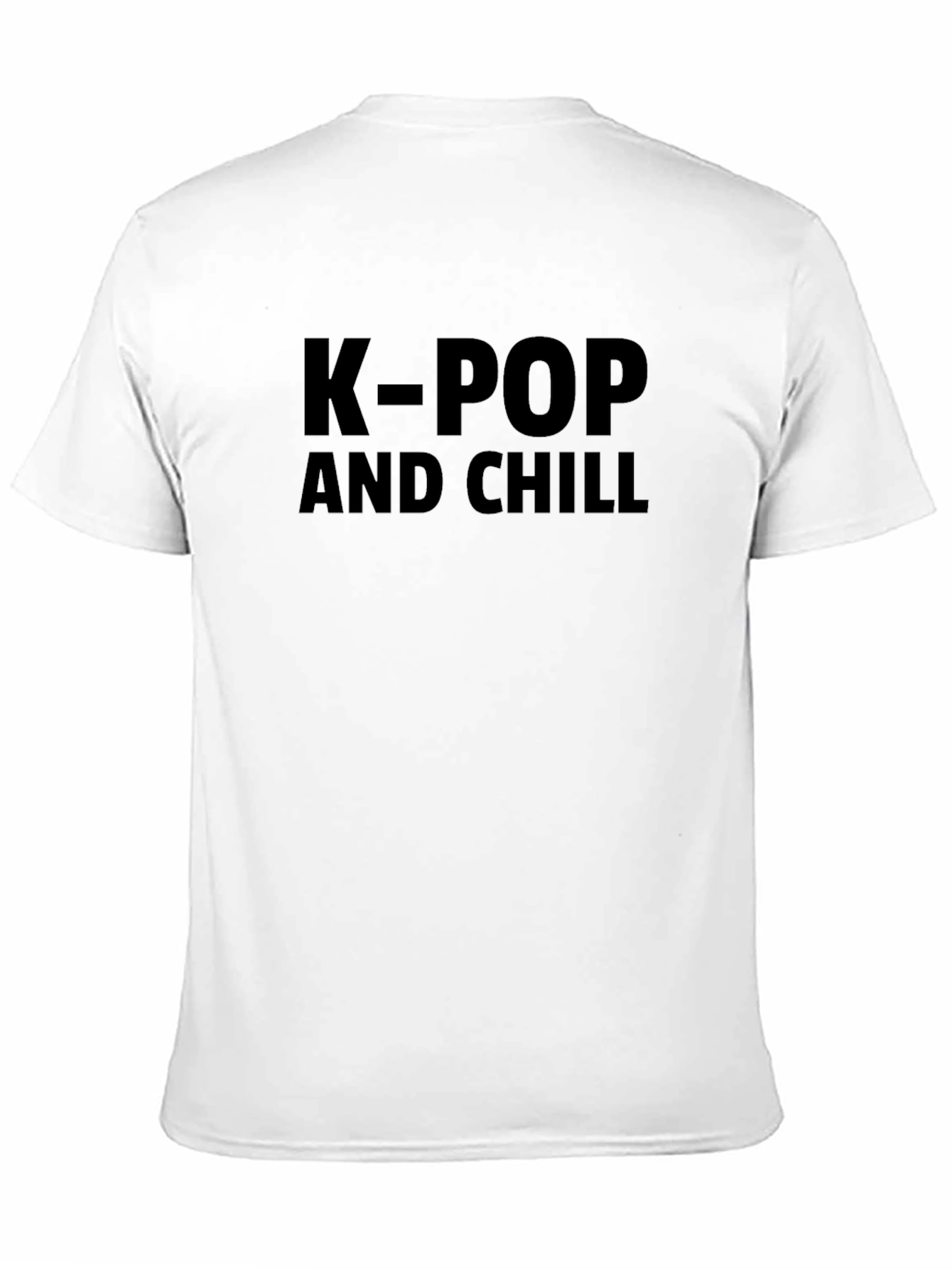 K-Pop and Chill Black T-Shirt - Casual Style