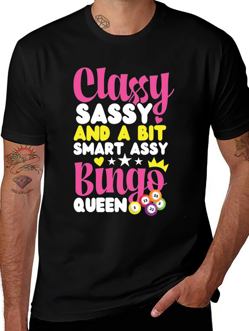 Classy Sassy Bingo Queen Graphic Tee