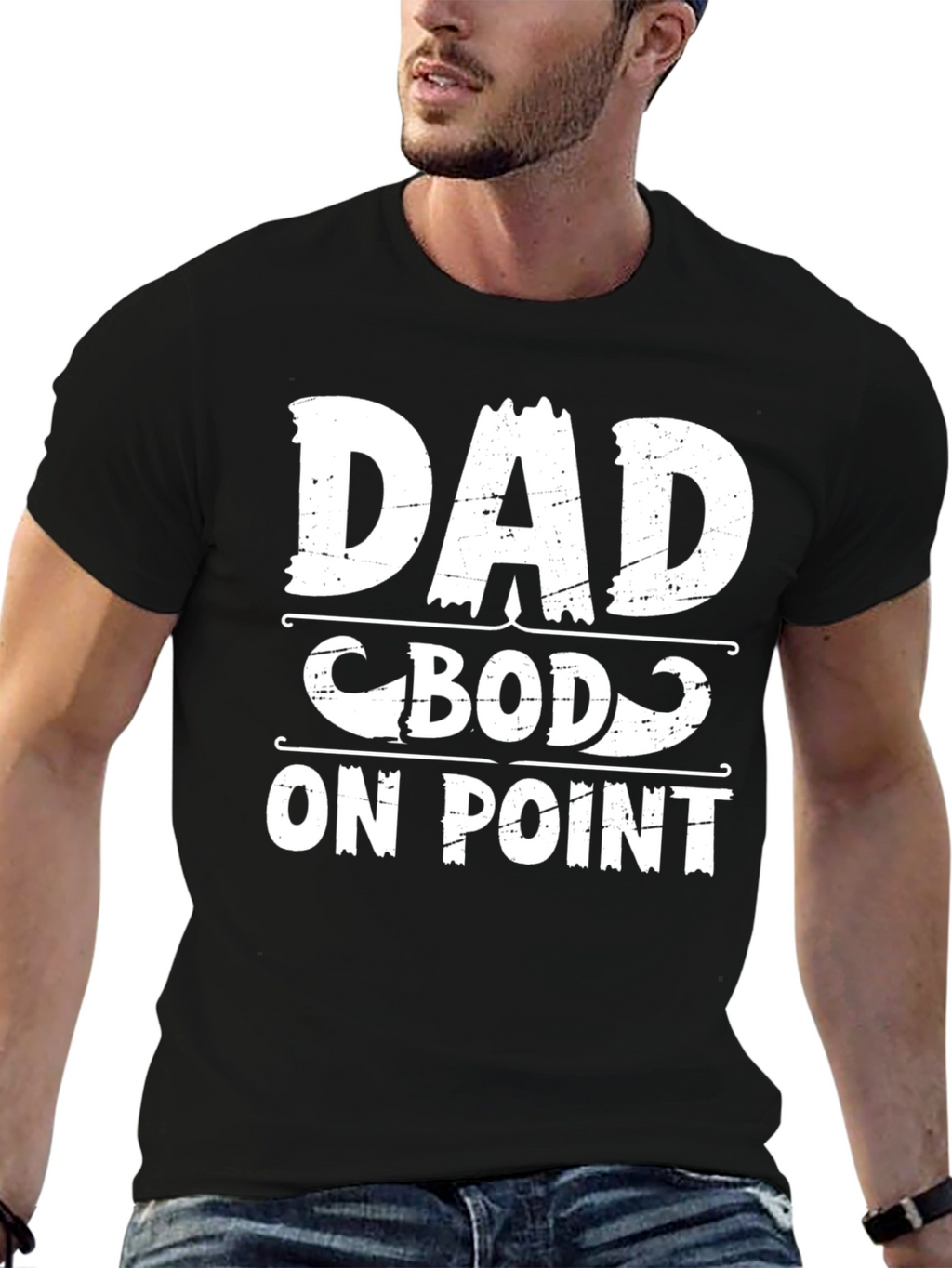 Dad Bod On Point Funny Graphic T-Shirt