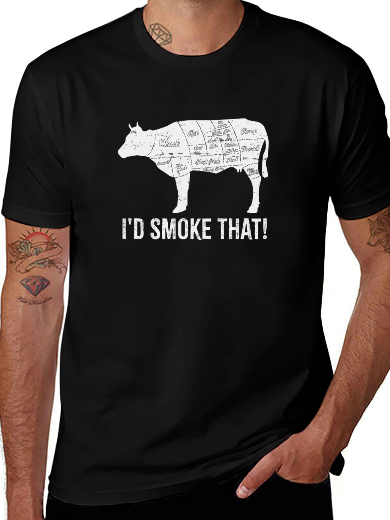 Id Smoke That Cow T-Shirt - BBQ Lovers Tee