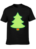 Festive Tree Graphic Tee - Holiday Style