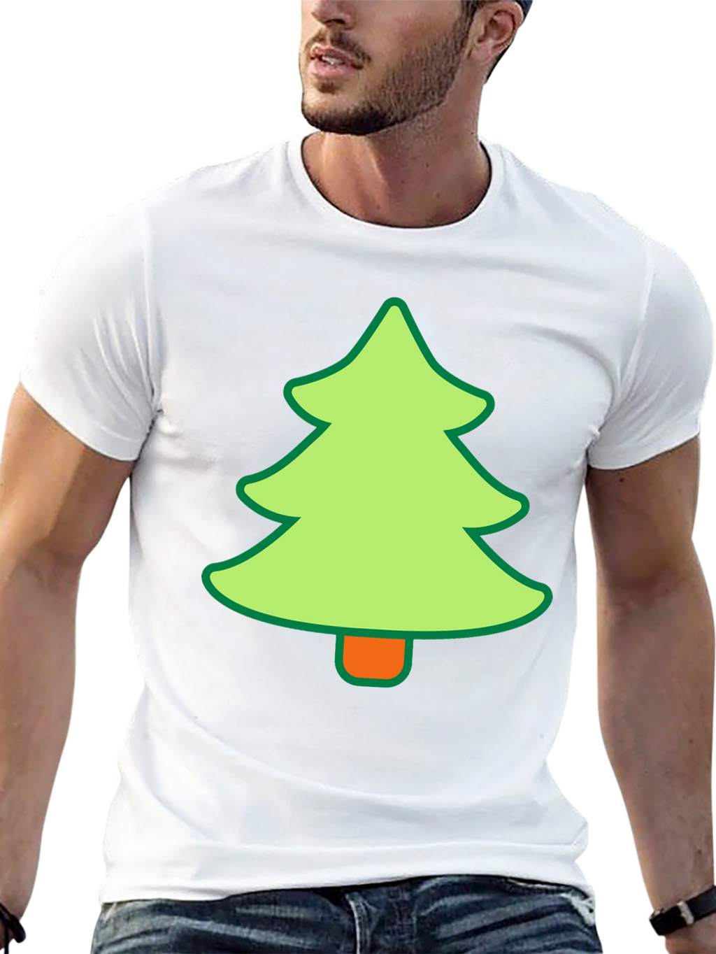 Festive Tree Graphic Tee - Holiday Style
