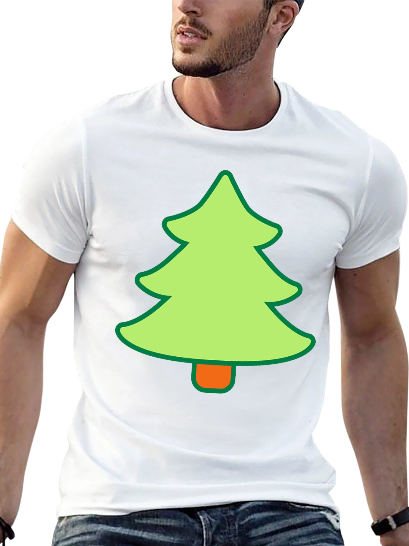 Festive Tree Graphic Tee - Holiday Style