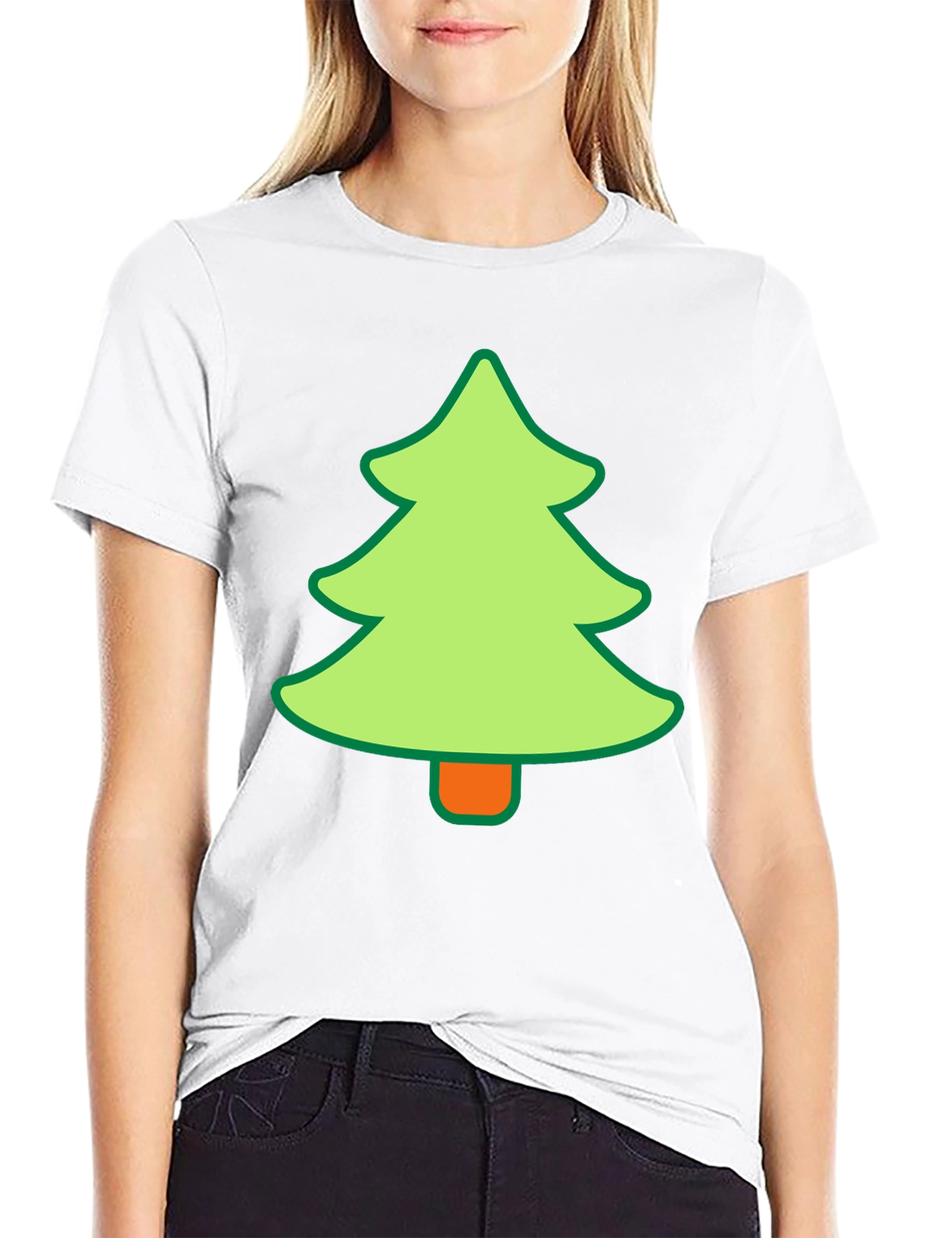 Festive Tree Graphic Tee - Holiday Style