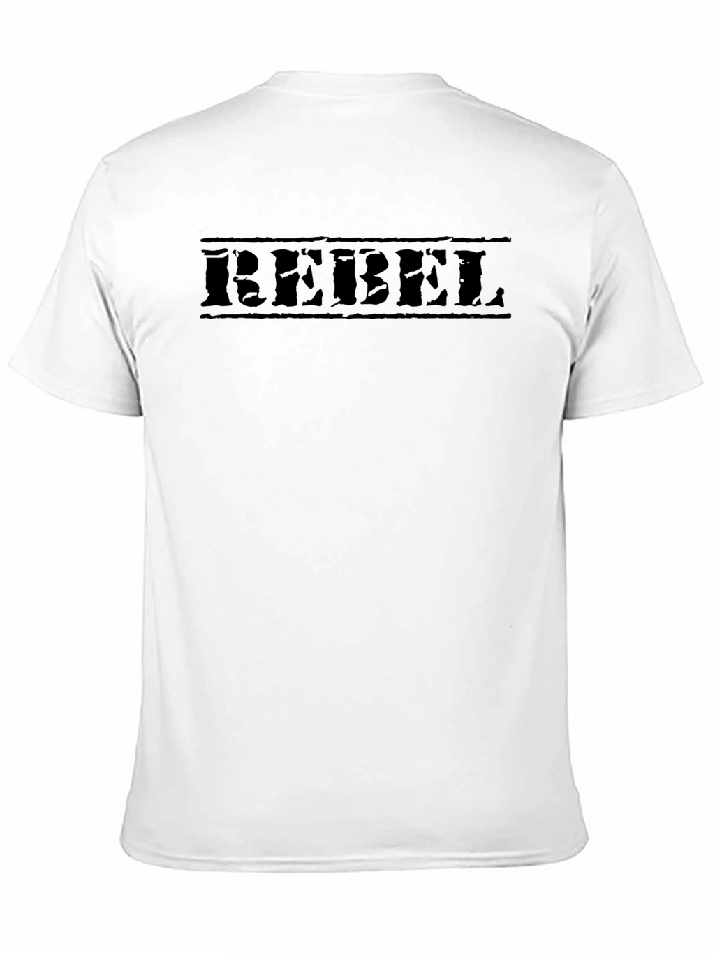 Rebel Graphic Print T-Shirt - Solid Black